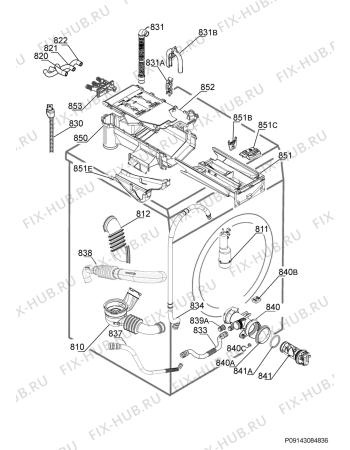 Взрыв-схема стиральной машины Electrolux WA1459F - Схема узла Hydraulic System 272